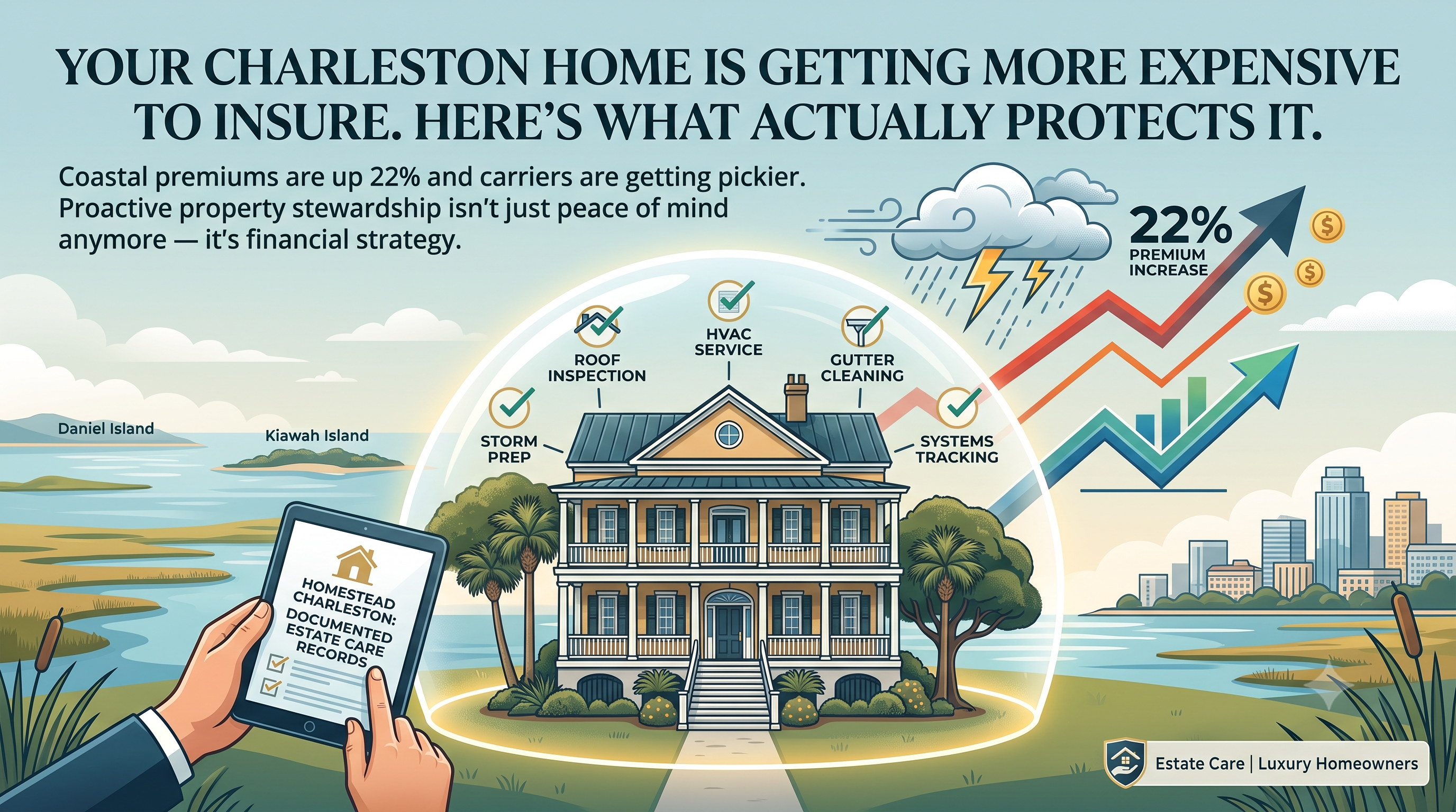 Your Charleston Home Is Getting More Expensive to Insure. Here's What Actually Protects It.